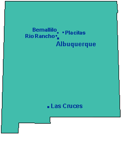 map of New Mexico