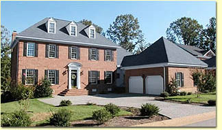 Custom home photo in Williamsburg, VA.