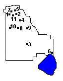 South Central region map