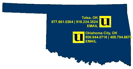 Oklahoma builder's service area map